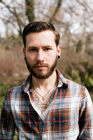 Royal Shield and Dagger Copper Double Unisex Mens Necklace