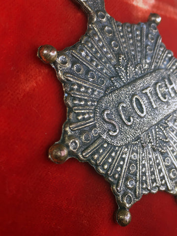 Decanter Scotch Brandy Sacred Heart Double Brass Necklace