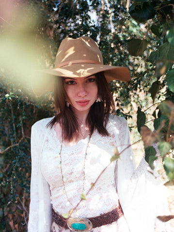 White Flower Earrings made of paper, lace and brass leverbacks