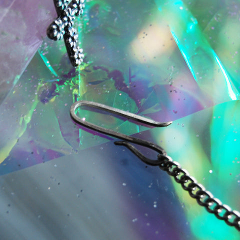 Floral Cross Earrings