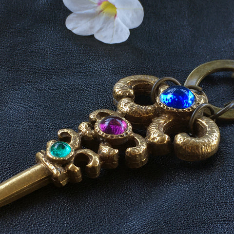 Magic Wand Necklace on Leather Cord