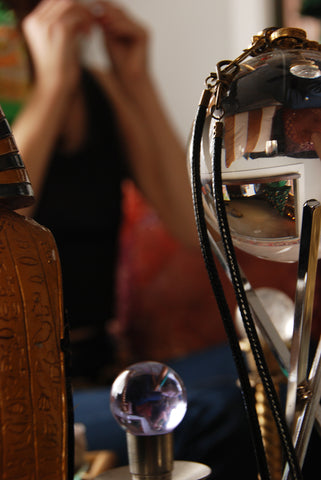 Magic Wand Necklace on Leather Cord