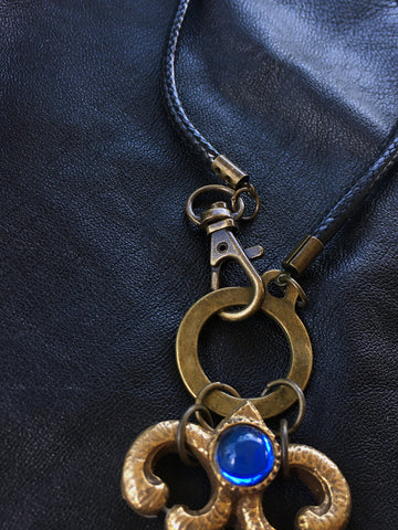 Magic Wand Necklace on Leather Cord