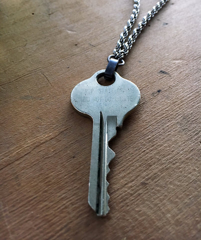 Marlboro Psychiatric Hospital Key on Silver Rope Chain