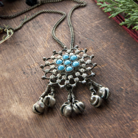 Sacred Vintage Bohemian Gypsy Bell Necklace