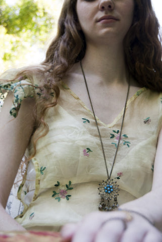 Sacred Vintage Bohemian Gypsy Bell Necklace