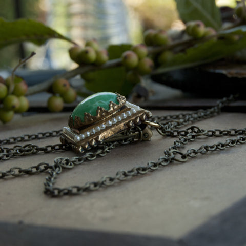 Spell Book Webbed Chain Necklace