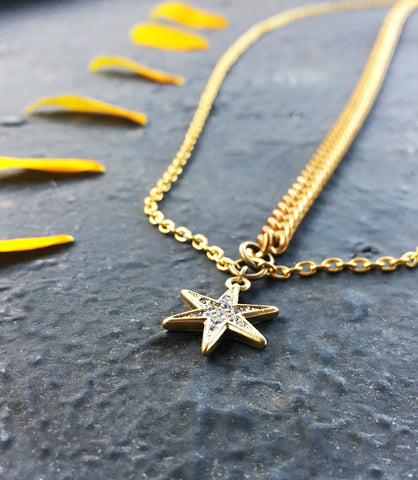 Goddess Head Chain. Bohemian Wedding Headpiece for Women Gold Star