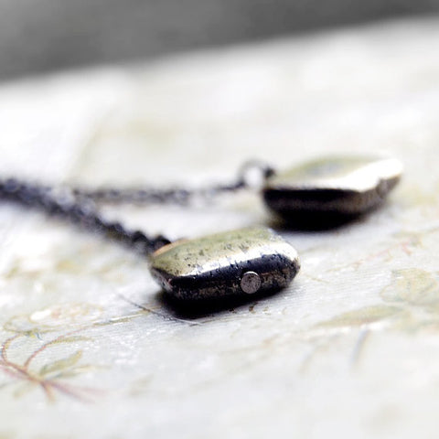 Metaphysical Pyrite Pendulum Shoulder Duster Earrings